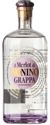 53,95 € Envio grátis | Grappa Nonino I.G.T. Grappa Friulana Friuli-Venezia Giulia Itália Merlot 70 cl