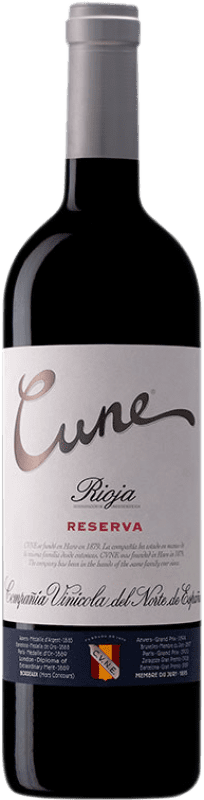 34,95 € Spedizione Gratuita | Vino Rosso Norte de España - CVNE Cune Riserva D.O.Ca. Rioja La Rioja Spagna Tempranillo, Garnacha — Grenache, Graciano, Mazuelo Bottiglia Magnum 1,5 L