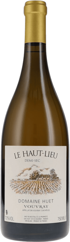 52,95 € Envío gratis | Vino blanco Domaine Huet Le Haut-Lieu Semi-Seco Semi-Dulce A.O.C. Vouvray Loire Francia Chenin Blanco Botella 75 cl