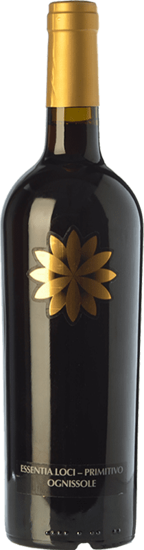 28,95 € Spedizione Gratuita | Vino rosso Ognissole Essentia Loci D.O.C. Primitivo di Manduria Puglia Italia Primitivo Bottiglia 75 cl