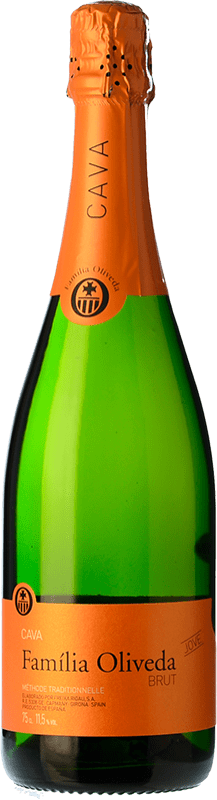 8,95 € 送料無料 | 白スパークリングワイン Oliveda Jove Brut 若い D.O. Cava カタロニア スペイン Macabeo, Xarel·lo, Parellada ボトル 75 cl
