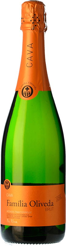 7,95 € Free Shipping | White Sparkling Wine Oliveda Família Jove Brut Young D.O. Cava Catalonia Spain Macabeo, Xarel·lo, Parellada Bottle 75 cl