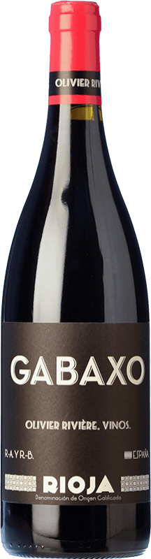 24,95 € Бесплатная доставка | Красное вино Olivier Rivière Gabaxo Молодой D.O.Ca. Rioja Ла-Риоха Испания Tempranillo, Grenache бутылка 75 cl