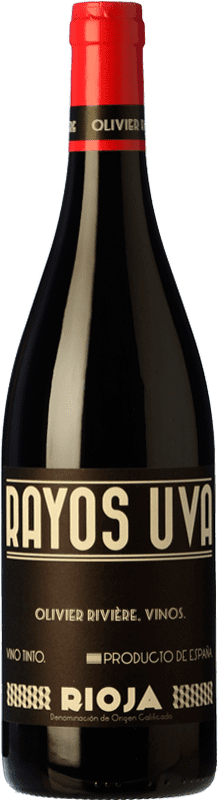 14,95 € Free Shipping | Red wine Olivier Rivière Rayos Uva Joven D.O.Ca. Rioja The Rioja Spain Tempranillo, Grenache, Graciano Bottle 75 cl