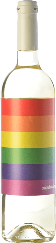 7,95 € 免费送货 | 白酒 Orgullo Wine 岁 I.G.P. Vino de la Tierra de Castilla 卡斯蒂利亚 - 拉曼恰 西班牙 Chardonnay, Sauvignon White 瓶子 75 cl