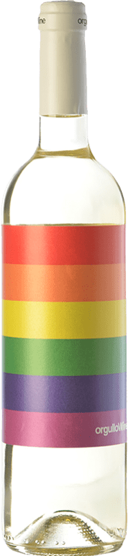 7,95 € Envío gratis | Vino blanco Orgullo Wine I.G.P. Vino de la Tierra de Castilla Castilla la Mancha España Chardonnay, Sauvignon Blanca Botella 75 cl