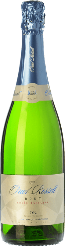 13,95 € Kostenloser Versand | Weißer Sekt Oriol Rossell Brut — Herb Cuvée, Spezial D.O. Cava Katalonien Spanien Macabeo, Xarel·lo, Parellada Flasche 75 cl