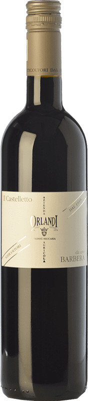 8,95 € Envío gratis | Vino tinto Orlandi Castelletto I.G.T. Provincia di Pavia Lombardia Italia Barbera Botella 75 cl