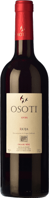 7,95 € 送料無料 | 赤ワイン Osoti 若い D.O.Ca. Rioja ラ・リオハ スペイン Tempranillo, Grenache ボトル 75 cl