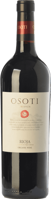 13,95 € Envío gratis | Vino Tinto Osoti Crianza D.O.Ca. Rioja La Rioja España Tempranillo, Graciano Eco Ecológico Botella 75 cl