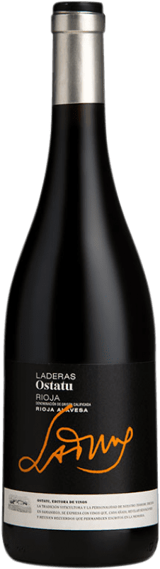 24,95 € Бесплатная доставка | Красное вино Ostatu Laderas del Portillo молодое D.O.Ca. Rioja Ла-Риоха Испания Tempranillo — Темпранильо, Viura — Виура Бутылка 75 cl