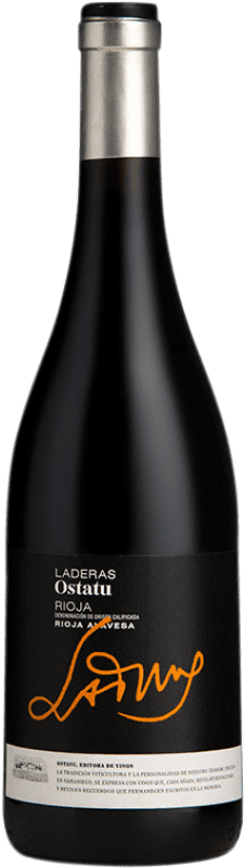 33,95 € 免费送货 | 红酒 Ostatu Laderas del Portillo 年轻的 D.O.Ca. Rioja 拉里奥哈 西班牙 Tempranillo, Viura 瓶子 75 cl