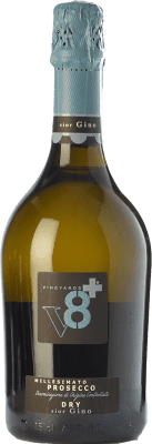15,95 € 免费送货 | 白起泡酒 Ottopiù V8+ Sior Gino 干 D.O.C. Prosecco 威尼托 意大利 Glera 瓶子 75 cl