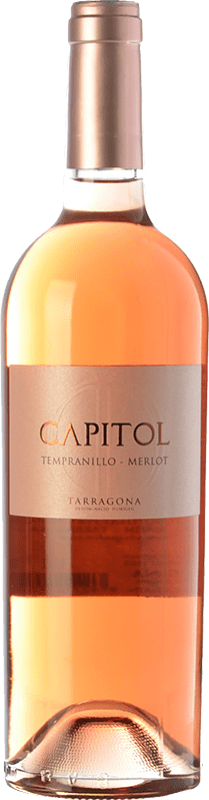 3,95 € Envío gratis | Vino rosado Padró Capitol Joven D.O. Tarragona Cataluña España Tempranillo, Merlot Botella 75 cl