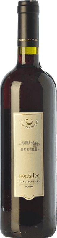9,95 € Free Shipping | Red wine Pagani de Marchi Montaleo D.O.C. Montescudaio Tuscany Italy Merlot, Cabernet Sauvignon, Sangiovese Bottle 75 cl