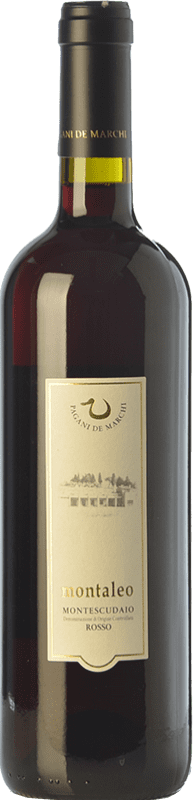 12,95 € Kostenloser Versand | Rotwein Pagani de Marchi Montaleo D.O.C. Montescudaio Toskana Italien Merlot, Cabernet Sauvignon, Sangiovese 75 cl