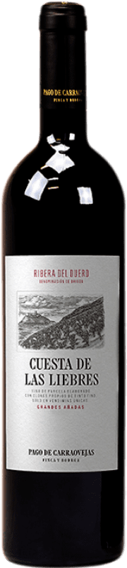 165,95 € Kostenloser Versand | Rotwein Pago de Carraovejas Cuesta de las Liebres Alterung D.O. Ribera del Duero Kastilien und León Spanien Tempranillo Flasche 75 cl