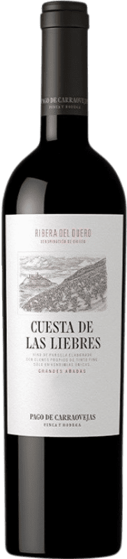 165,95 € Kostenloser Versand | Rotwein Pago de Carraovejas Cuesta de las Liebres Crianza — Kurze Fassreifung D.O. Ribera del Duero Kastilien und León Spanien Tempranillo Flasche 75 cl