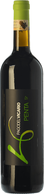 8,95 € 免费送货 | 红酒 Pago del Vicario Penta 年轻的 I.G.P. Vino de la Tierra de Castilla 卡斯蒂利亚 - 拉曼恰 西班牙 Tempranillo, Merlot, Syrah, Cabernet Sauvignon, Petit Verdot 瓶子 75 cl