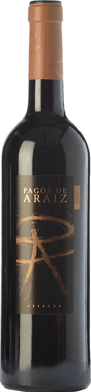 7,95 € Free Shipping | Red wine Pagos de Aráiz Aged D.O. Navarra Navarre Spain Tempranillo, Merlot, Syrah, Cabernet Sauvignon Bottle 75 cl