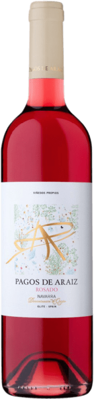 6,95 € 免费送货 | 玫瑰酒 Pagos de Aráiz 年轻的 D.O. Navarra 纳瓦拉 西班牙 Grenache 瓶子 75 cl