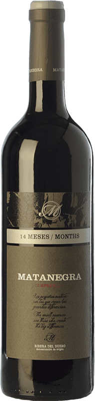 18,95 € 免费送货 | 红酒 Pagos de Matanegra 岁 D.O. Ribera del Duero 卡斯蒂利亚莱昂 西班牙 Tempranillo 瓶子 75 cl