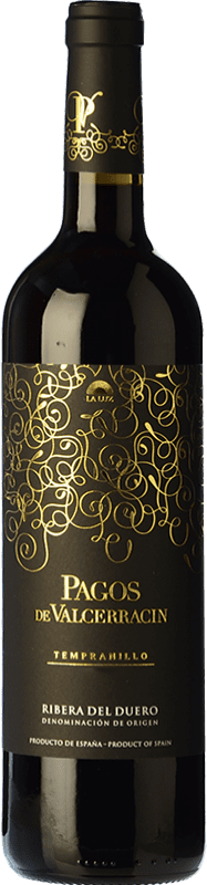 6,95 € 免费送货 | 红酒 Pagos de Valcerracín 年轻的 D.O. Ribera del Duero 卡斯蒂利亚莱昂 西班牙 Tempranillo 瓶子 75 cl