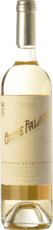 10,95 € Бесплатная доставка | Белое вино Cosme Palacio старения D.O.Ca. Rioja Ла-Риоха Испания Viura бутылка 75 cl