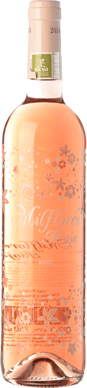 5,95 € 免费送货 | 玫瑰酒 Palacio Milflores 年轻的 D.O.Ca. Rioja 拉里奥哈 西班牙 Tempranillo 瓶子 75 cl