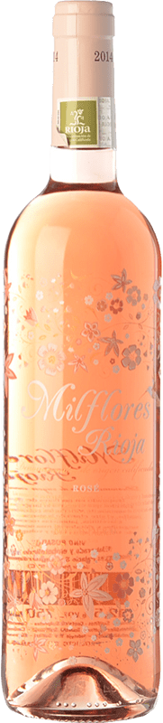 5,95 € Kostenloser Versand | Roséwein Palacio Milflores Jung D.O.Ca. Rioja La Rioja Spanien Tempranillo Flasche 75 cl