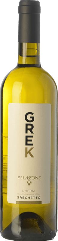 12,95 € Kostenloser Versand | Weißwein Palazzone Grek I.G.T. Umbria Umbrien Italien Grechetto Flasche 75 cl