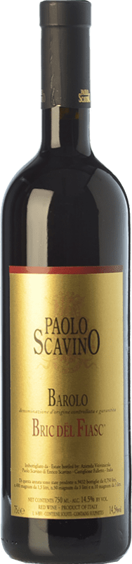 119,95 € Spedizione Gratuita | Vino rosso Paolo Scavino Bric del Fiasc D.O.C.G. Barolo Piemonte Italia Nebbiolo Bottiglia 75 cl