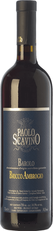 82,95 € Spedizione Gratuita | Vino rosso Paolo Scavino Bricco Ambrogio D.O.C.G. Barolo Piemonte Italia Nebbiolo Bottiglia 75 cl