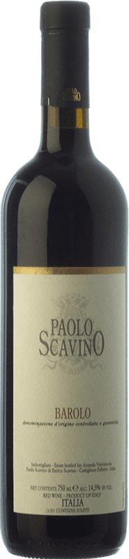 52,95 € Kostenloser Versand | Rotwein Paolo Scavino Alterung D.O.C.G. Barolo Piemont Italien Nebbiolo Flasche 75 cl