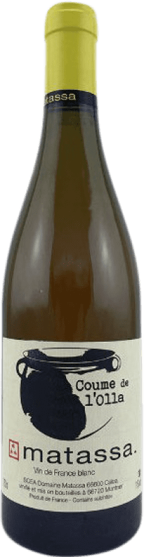 19,95 € Бесплатная доставка | Белое вино Matassa Coume de l'Olla Blanc Лангедок-Руссильон Франция Muscat, Macabeo бутылка 75 cl