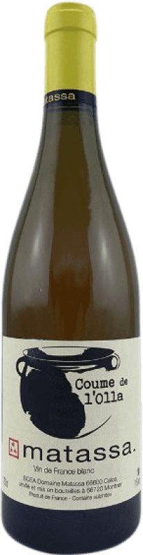 19,95 € 免费送货 | 白酒 Domaine Matassa Coume de l'Olla Blanc 朗格多克 - 鲁西荣 法国 Muscat, Macabeo 瓶子 75 cl