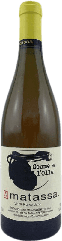 19,95 € Envio grátis | Vinho Branco Domaine Matassa Coume de l'Olla Languedoque-Rossilhão França Moscato, Macabeo Eco — Biológico 75 cl