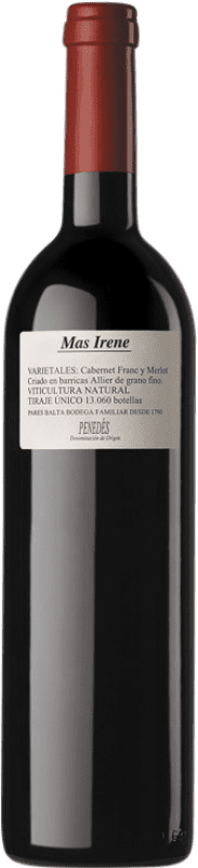26,95 € Envío gratis | Vino Tinto Parés Baltà Mas Irene Crianza D.O. Penedès Cataluña España Merlot, Cabernet Franc Eco — Ecológico 75 cl