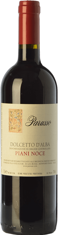 19,95 € Kostenloser Versand | Rotwein Parusso Piani Noce D.O.C.G. Dolcetto d'Alba Piemont Italien Dolcetto Flasche 75 cl