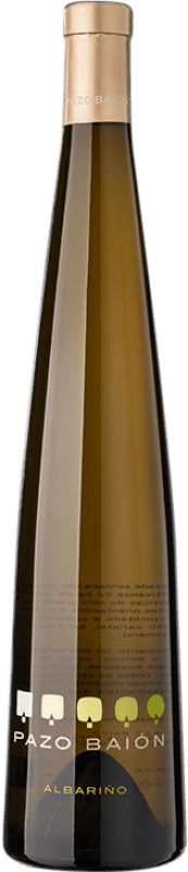 18,95 € Envío gratis | Vino blanco Pazo Baión D.O. Rías Baixas Galicia España Albariño Botella 75 cl