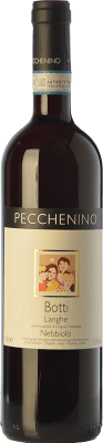 15,95 € Envio grátis | Vinho Tinto Pecchenino Botti D.O.C. Langhe Piemonte Itália Nebbiolo 75 cl