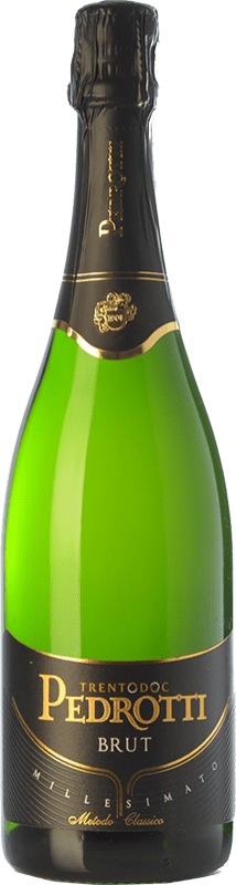 29,95 € Envío gratis | Espumoso blanco Pedrotti Brut D.O.C. Trento Trentino Italia Pinot Negro, Chardonnay Botella 75 cl