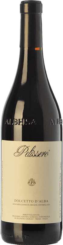 11,95 € Бесплатная доставка | Красное вино Pelissero Augenta D.O.C.G. Dolcetto d'Alba Пьемонте Италия Dolcetto бутылка 75 cl