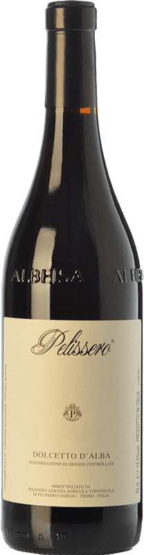 12,95 € Envio grátis | Vinho Tinto Pelissero Augenta D.O.C.G. Dolcetto d'Alba Piemonte Itália Dolcetto 75 cl