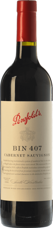 119,95 € Бесплатная доставка | Красное вино Penfolds Bin 407 старения I.G. Southern Australia Южная Австралия Австралия Cabernet Sauvignon бутылка 75 cl