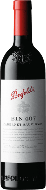 92,95 € 免费送货 | 红葡萄酒 Penfolds Bin 407 Crianza — 陈酿 I.G. Southern Australia 南澳大利亚 澳大利亚 Cabernet Sauvignon — 赤霞珠 75 cl