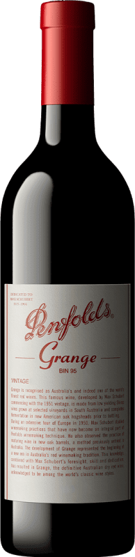 658,95 € Бесплатная доставка | Красное вино Penfolds Grange BIN 95 старения I.G. Southern Australia Южная Австралия Австралия Syrah, Cabernet Sauvignon бутылка 75 cl