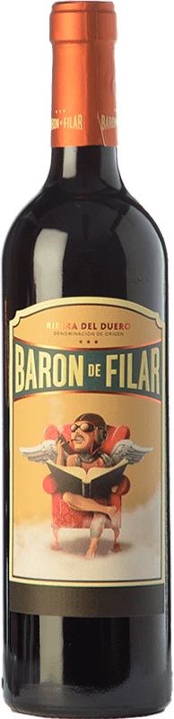 14,95 € 免费送货 | 红酒 Peñafiel Barón de Filar 预订 D.O. Ribera del Duero 卡斯蒂利亚莱昂 西班牙 Tempranillo, Merlot, Cabernet Sauvignon 瓶子 75 cl