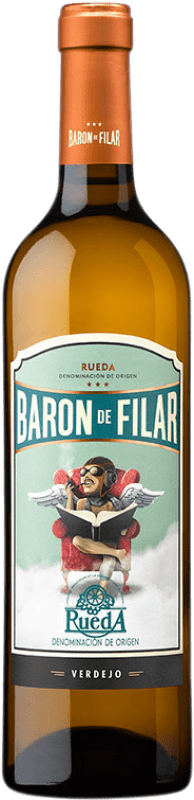 8,95 € Envio grátis | Vinho branco Peñafiel Barón de Filar D.O. Rueda Castela e Leão Espanha Verdejo Garrafa 75 cl