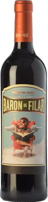12,95 € Бесплатная доставка | Красное вино Peñafiel Barón de Filar Дуб D.O. Ribera del Duero Кастилия-Леон Испания Tempranillo, Merlot, Cabernet Sauvignon бутылка 75 cl